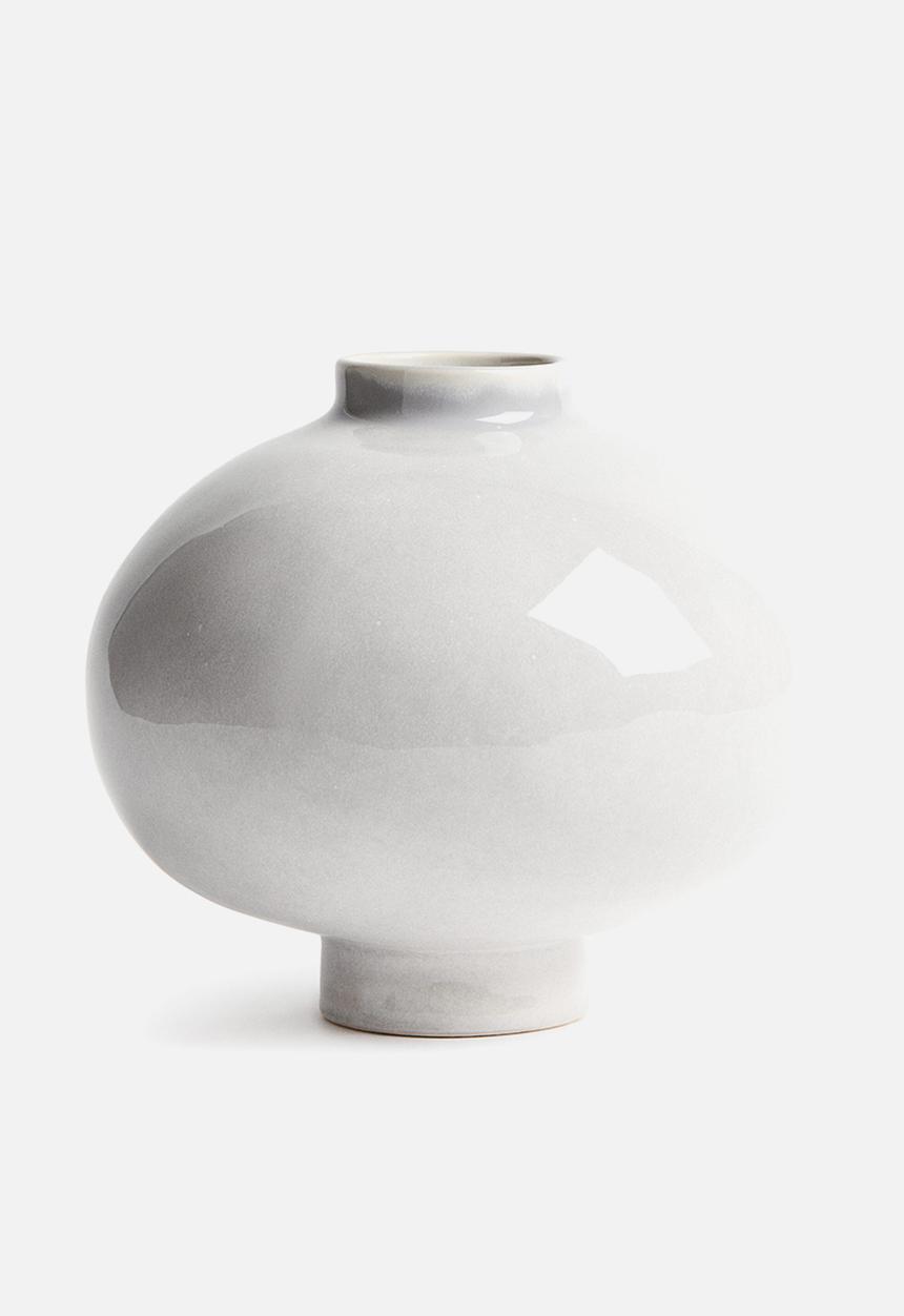 H&M - Large stoneware vase - light dusty blue
