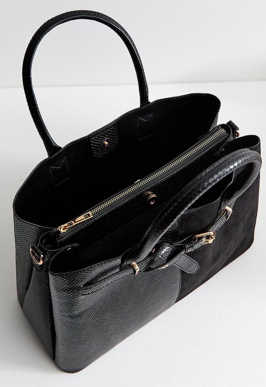 New Look - Anna Hh Belted Tote - Black