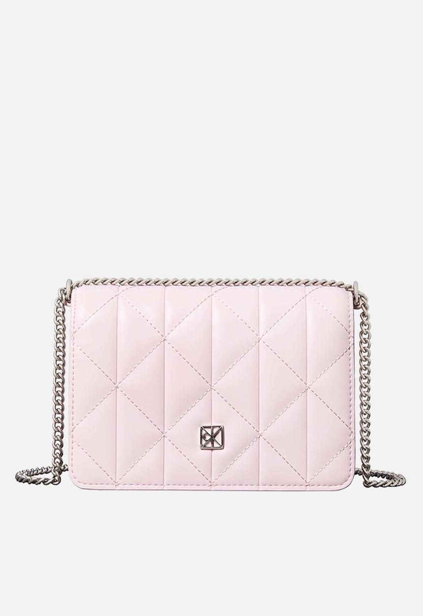 Calvin Klein - Quilted mini chain bag -cradle pink