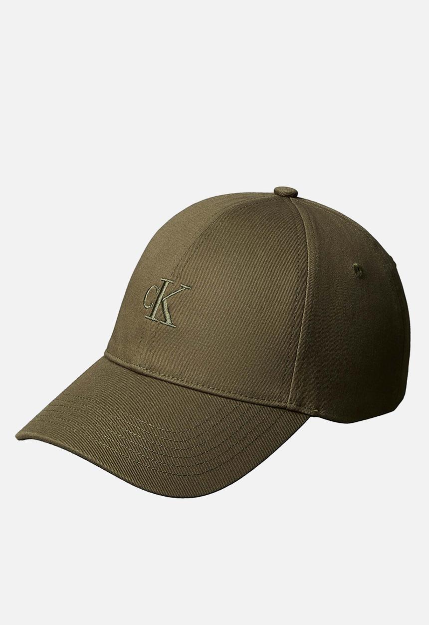 Calvin Klein - Monogram embroidery baseball cap -cypress