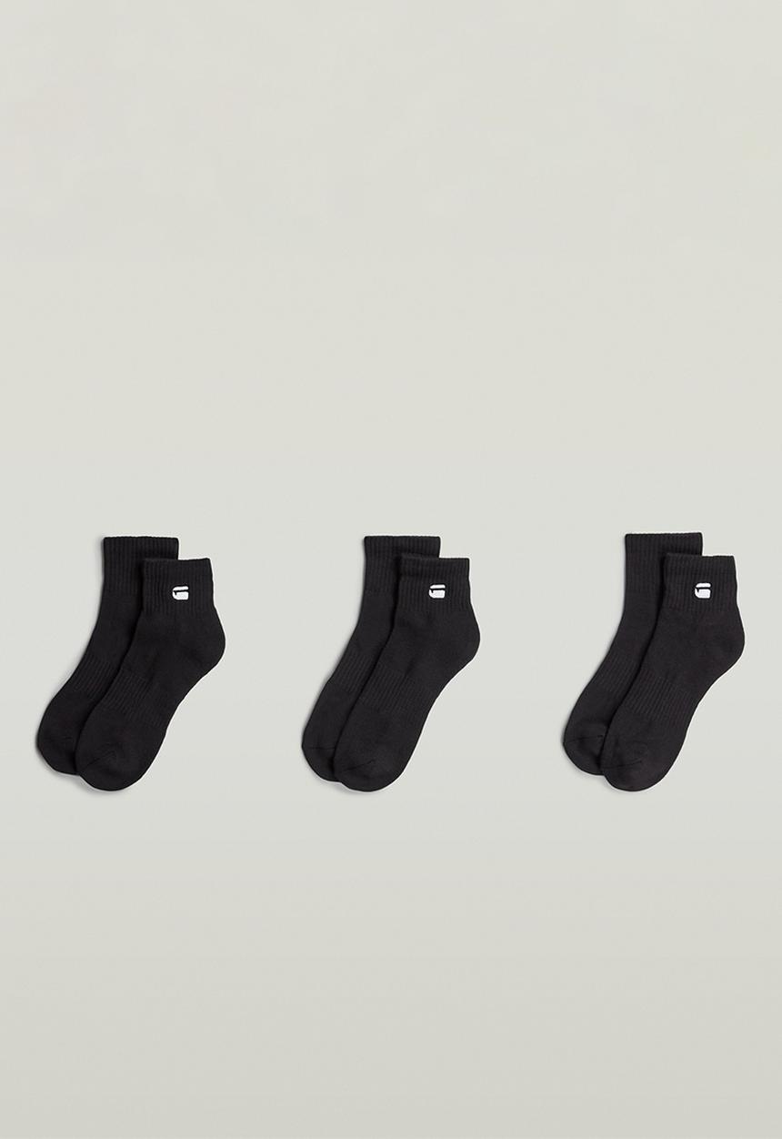 G-STAR - Short Socks 3-Pack - Black