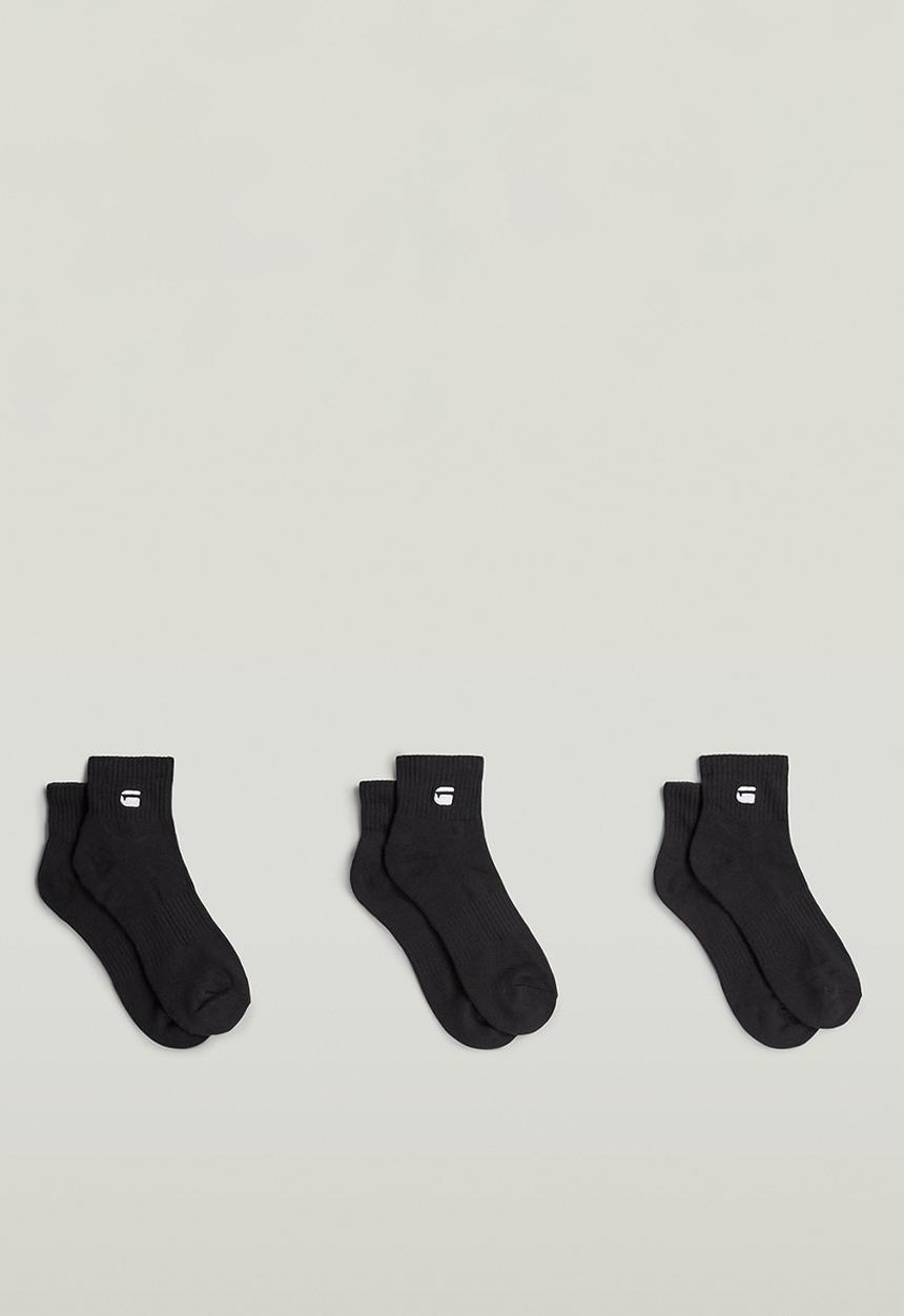 G-STAR - Short Socks 3-Pack - Black
