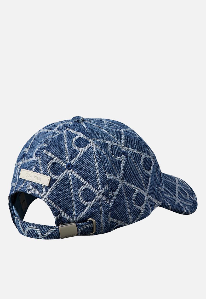 Calvin Klein - Aop jacquard denim bb cap -medium wash