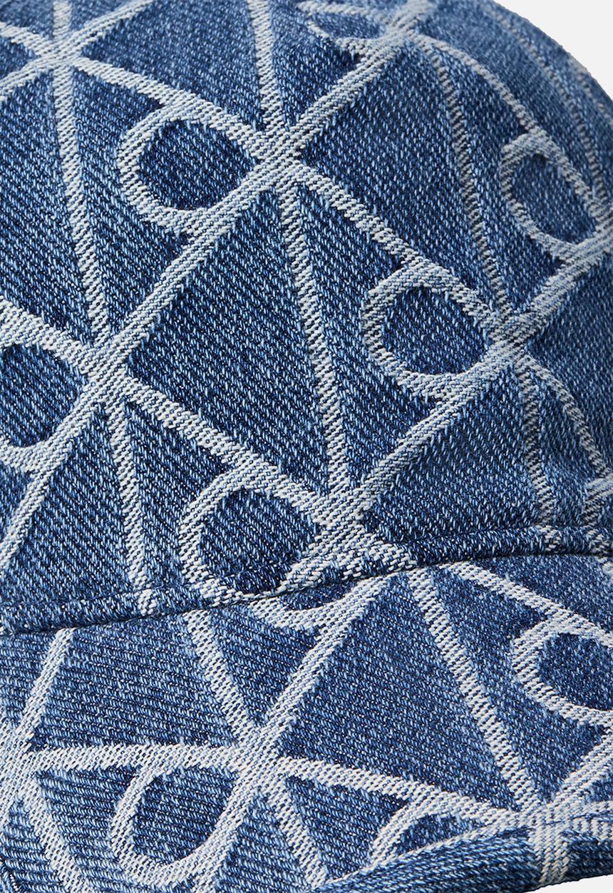 Calvin Klein - Aop jacquard denim bb cap -medium wash