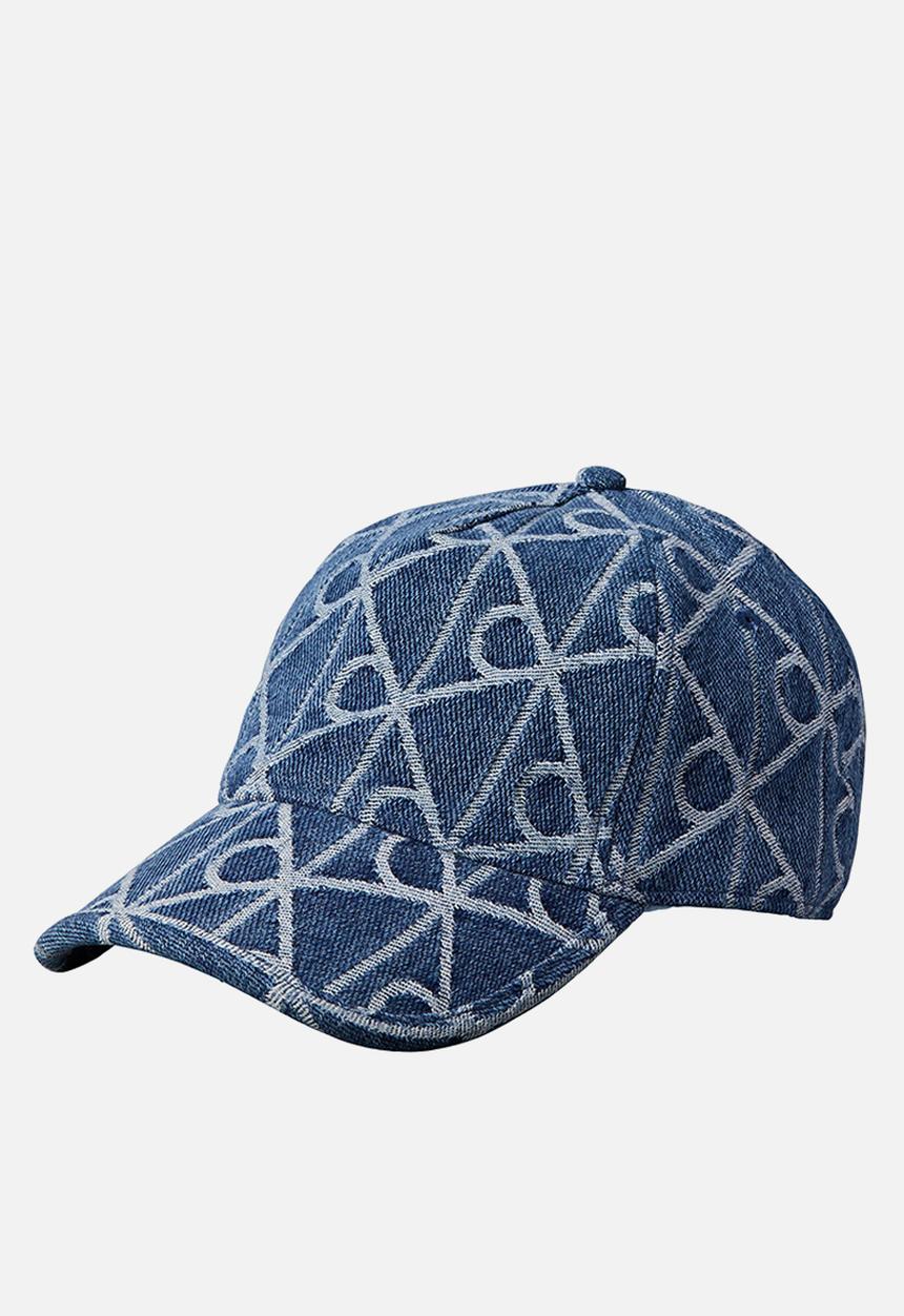 Calvin Klein - Aop jacquard denim bb cap -medium wash