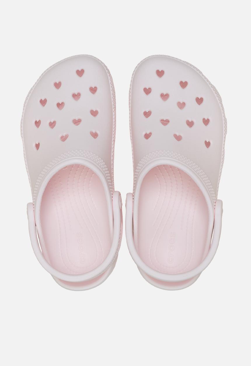 Crocs - Classic Hearts Cut Out Clog - Bubble Ice