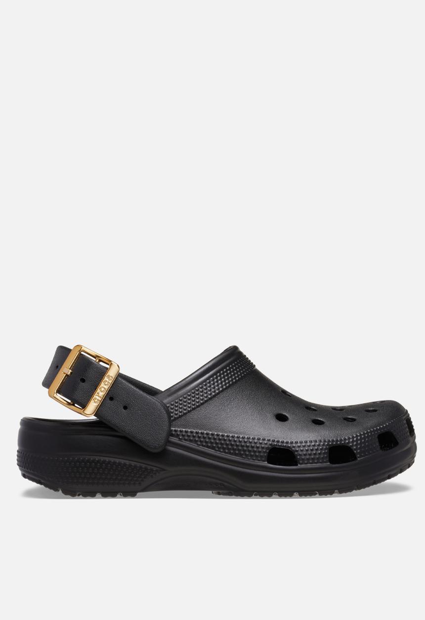 Crocs - Classic Metallic Buckle Clog - Black