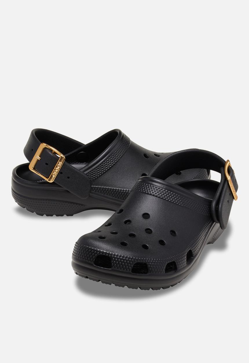 Crocs - Classic Metallic Buckle Clog - Black