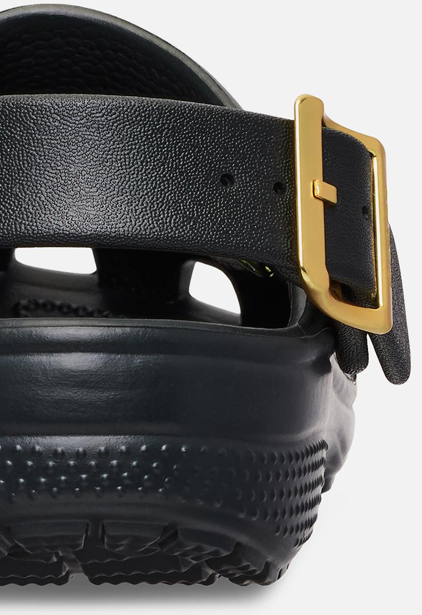 Crocs - Classic Metallic Buckle Clog - Black