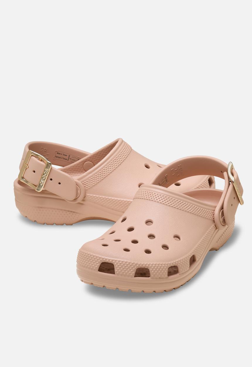Crocs - Classic Metallic Buckle Clog - Blush
