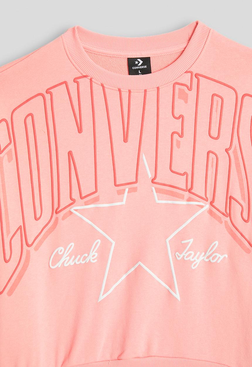 Converse - Cnvg Relaxed Boxy Graphic Crew - Ok Bloomer