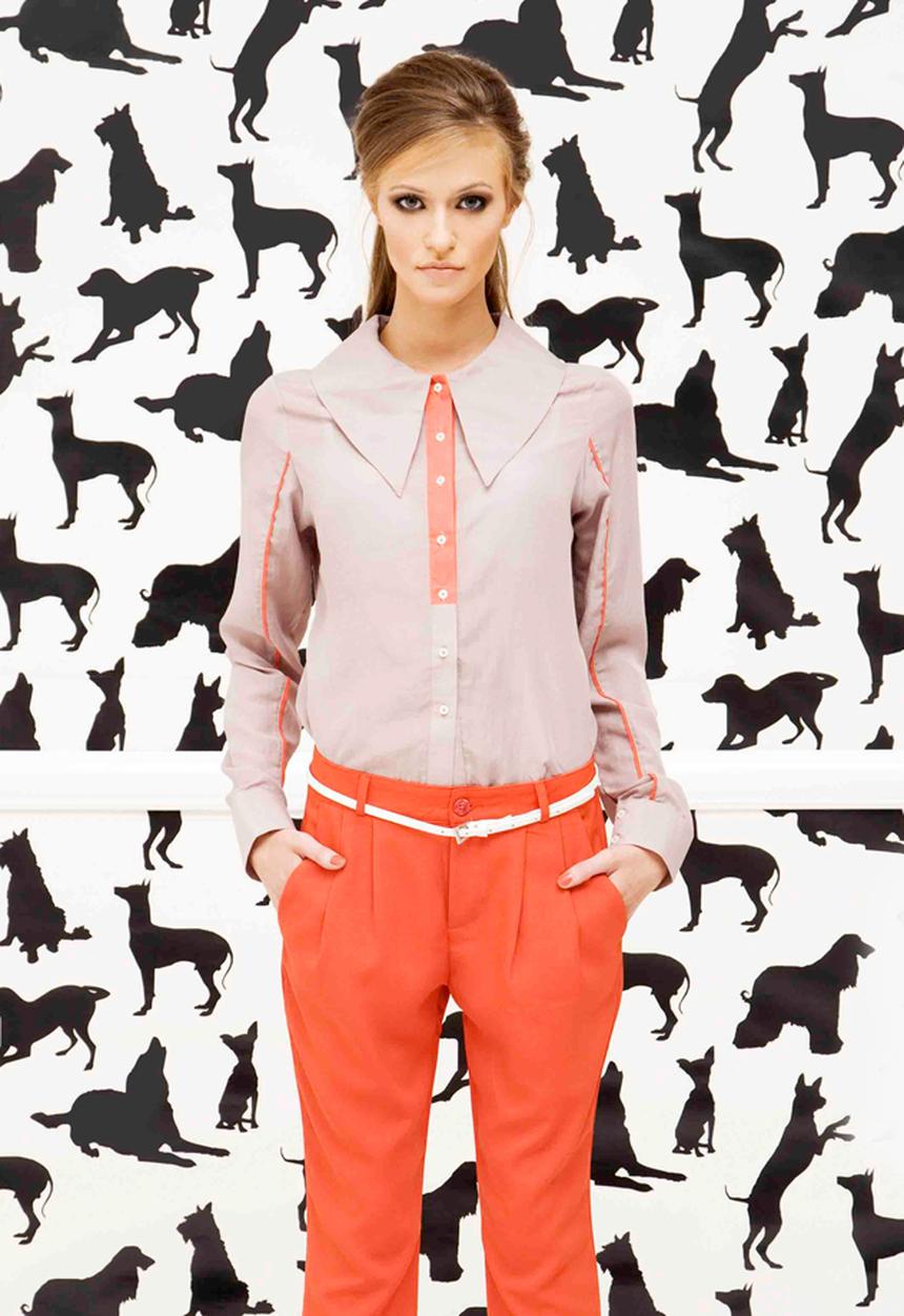 Hermanna Rush - Hermanna Rush - Citymob - St Martine Blouse – Beige Cadmium