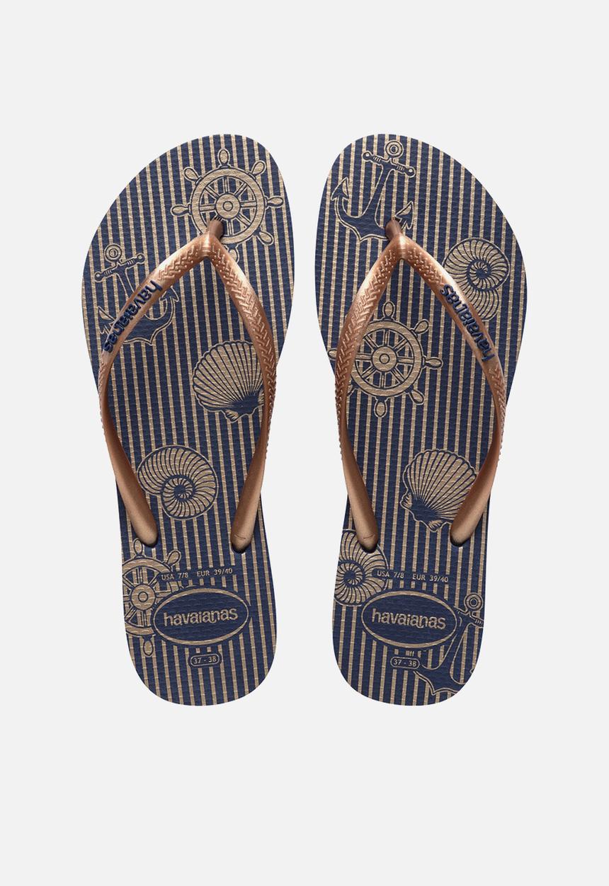 Havaianas - Slim nautical - navy/rose