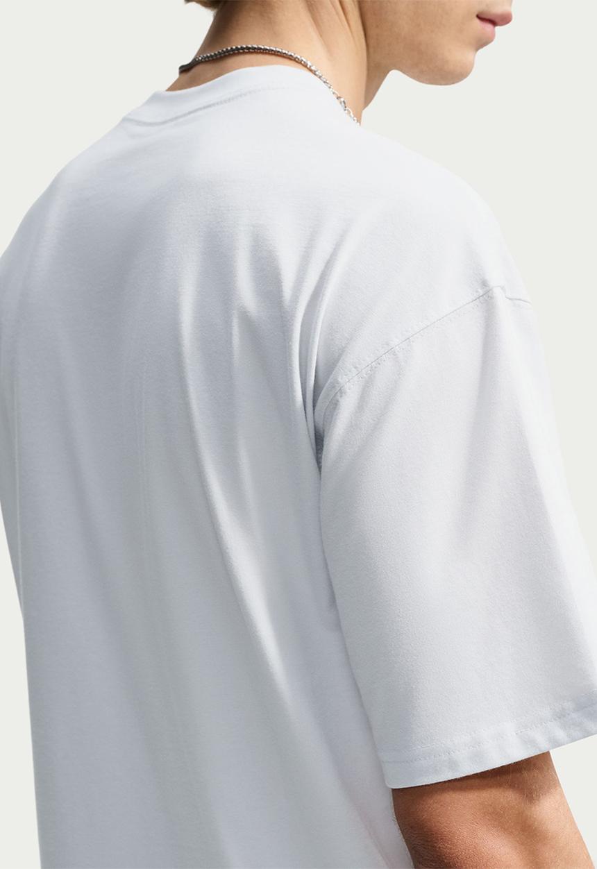 Nike -  "Reflective Shox" Loose Fit  T-Shirt - Off-White / White