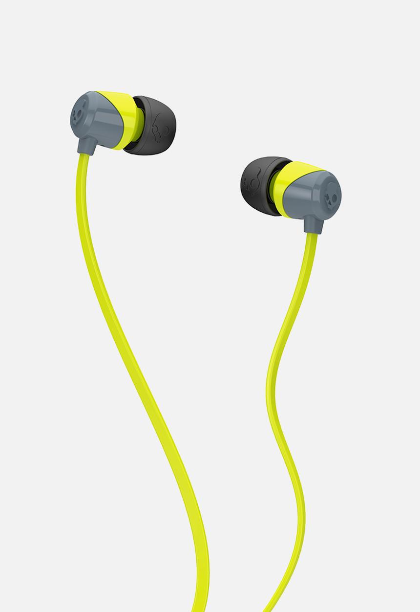 Skullcandy - JIB in-ear w/o mic - grey/hot lime
