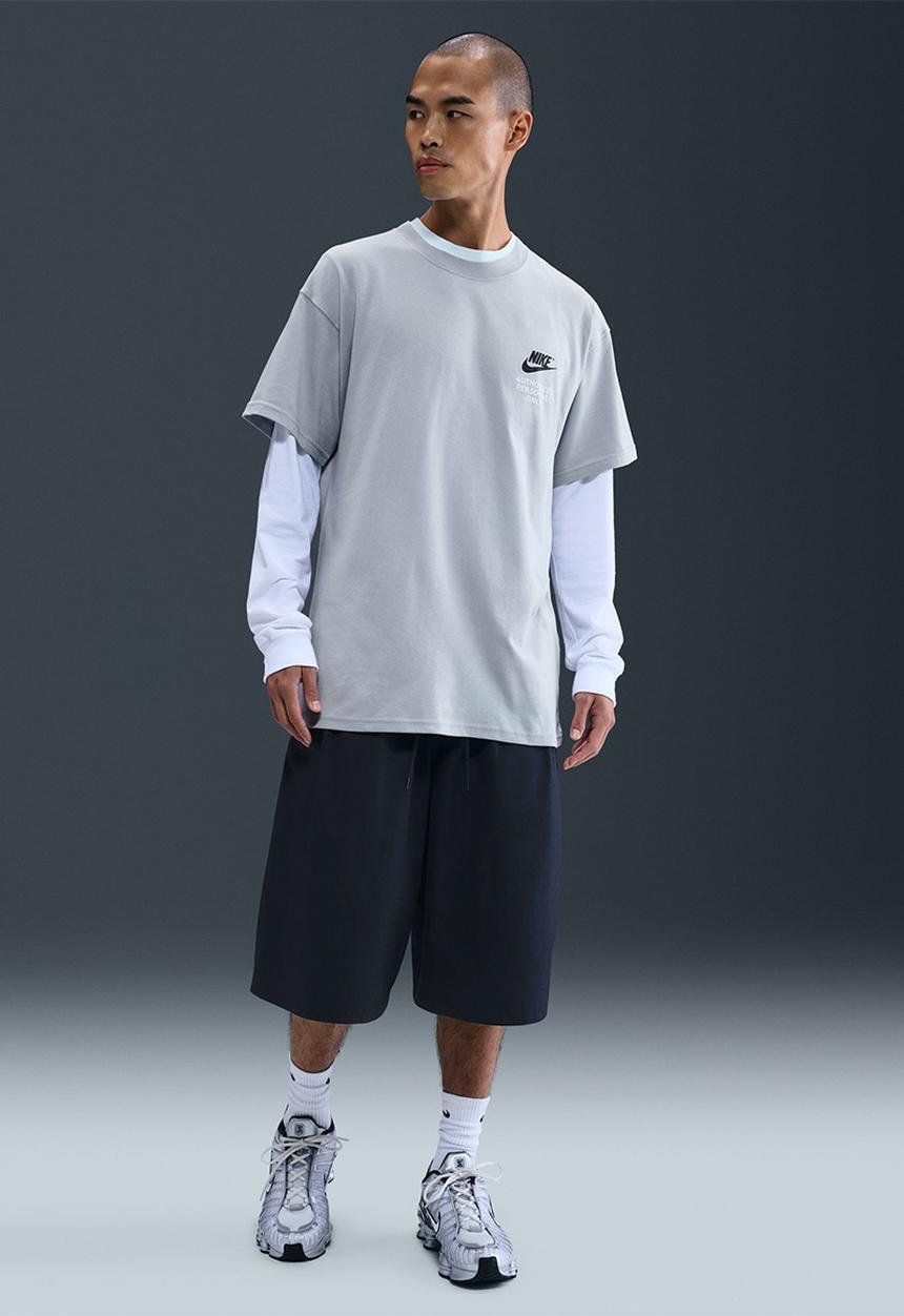 Nike - NSW "Authorized Personnel Only" Graphic Tee- Wolf Grey 