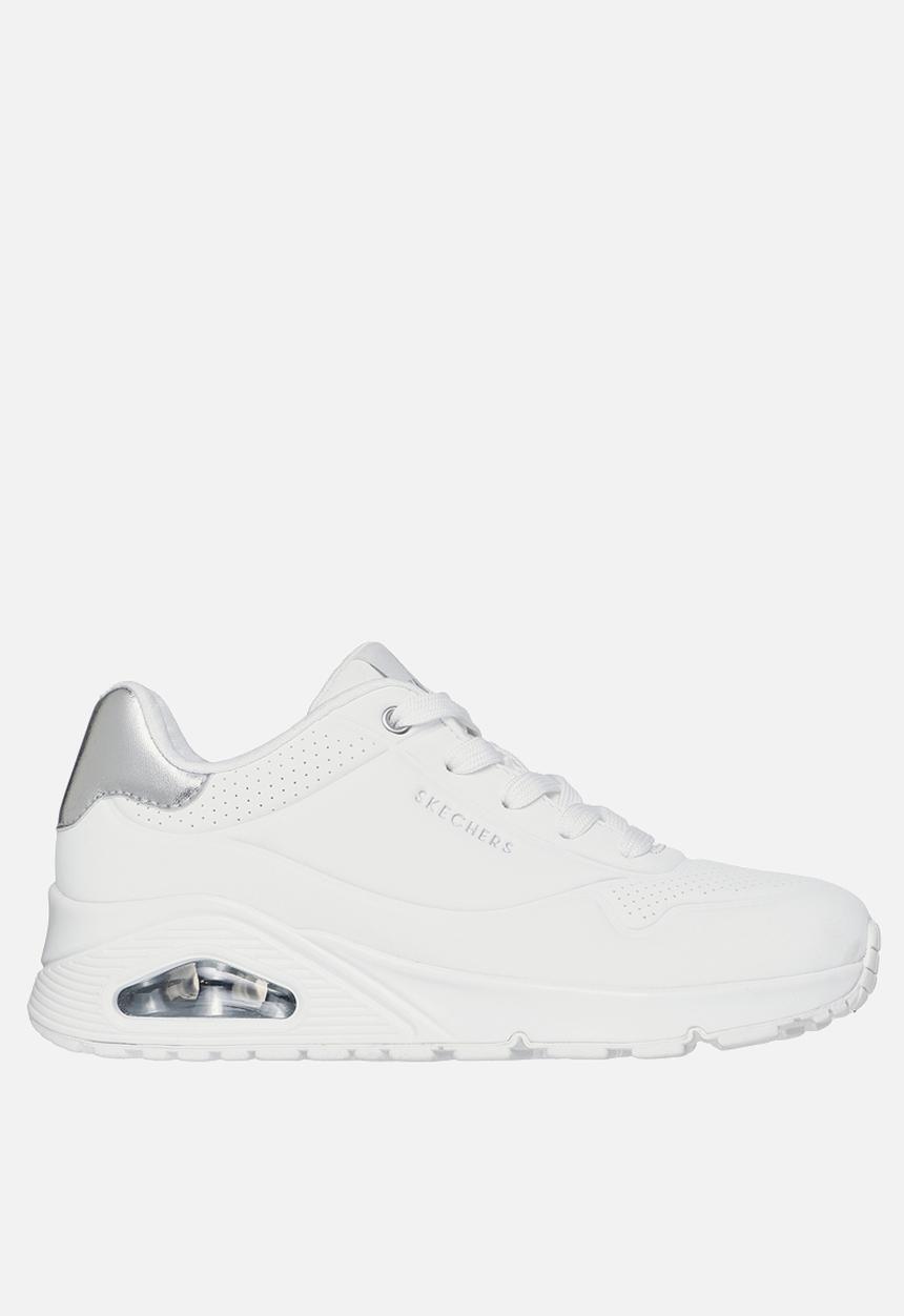 Skechers - UNO WHITE/SILVER