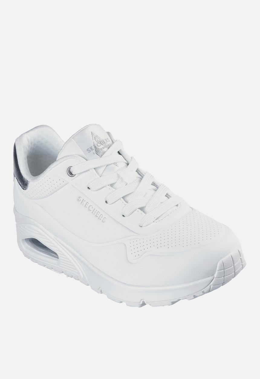 Skechers - UNO WHITE/SILVER