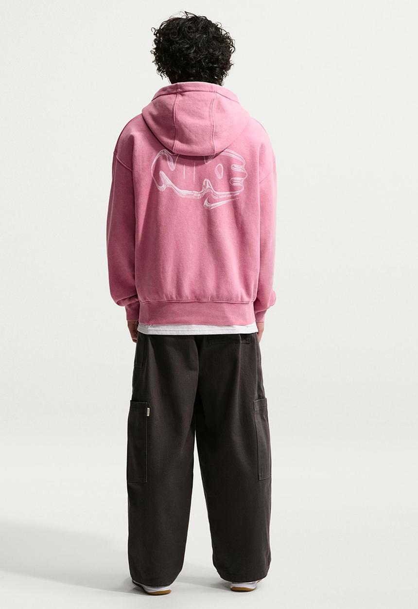 Nike - NSW Graphics Full-Zip Hoodie - Pink