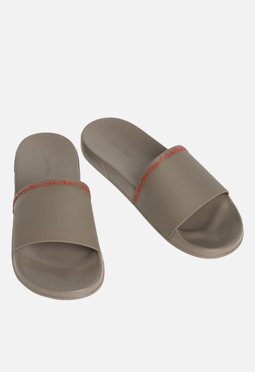 Calvin Klein - Ess Slide Institutional Cv - Morel/Punch Pink