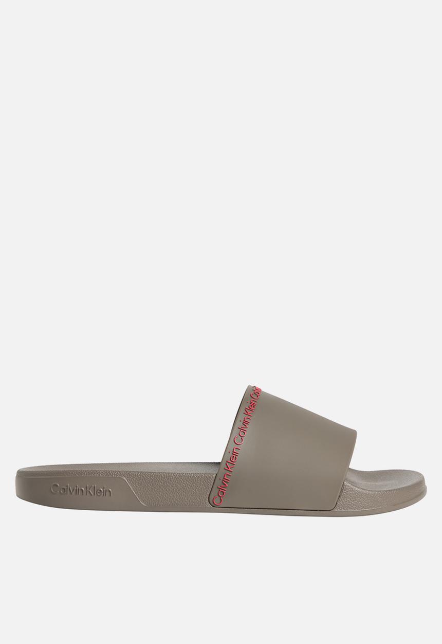 Calvin Klein - Ess Slide Institutional Cv - Morel/Punch Pink