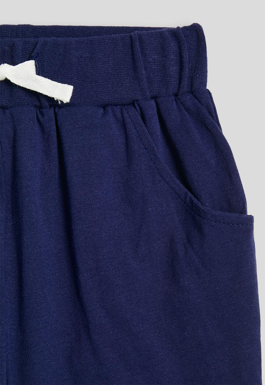 Pop Candy - Aop tee and plain shorts - navy stripes/navy