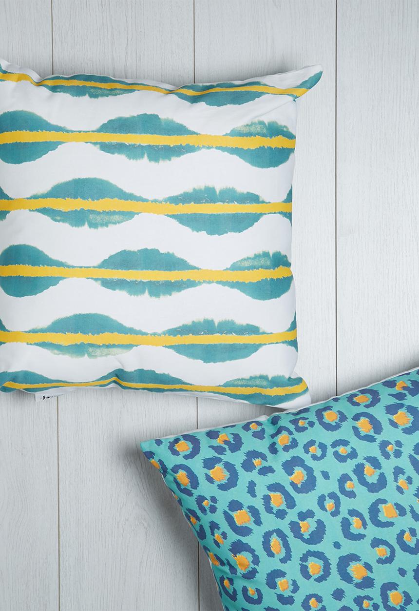 Sixth Floor - Ikat printed cushion
