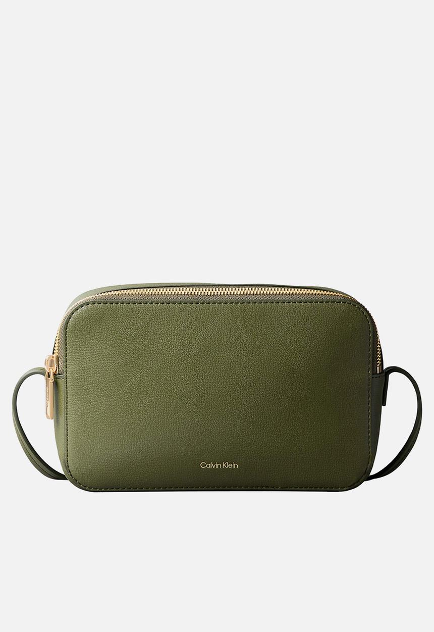 Calvin Klein - Foil logo elongated camera bag -cypress