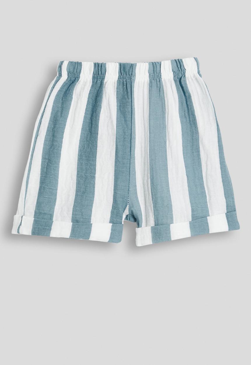 Pop Candy - Candy striped tee & shorts - grey
