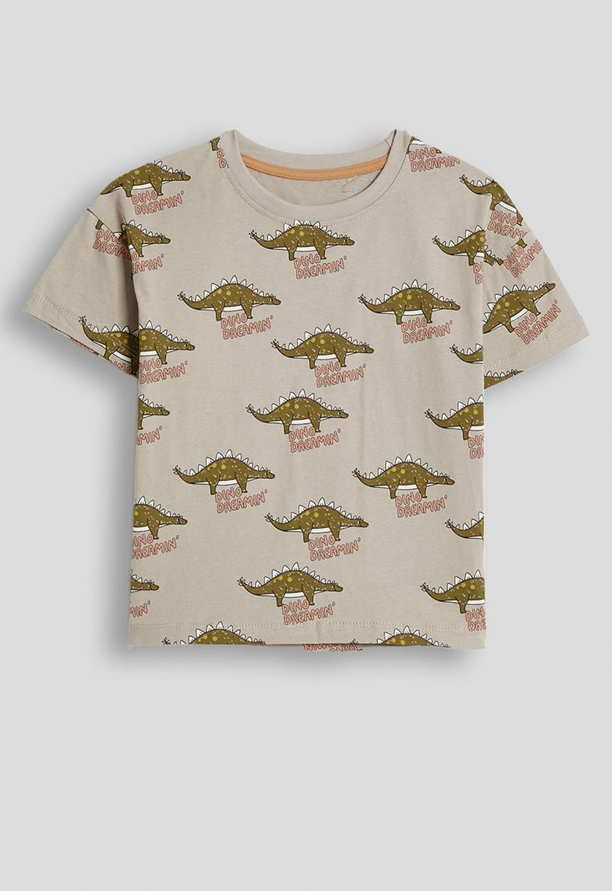 Pop Candy - Dino aop set - dark khaki