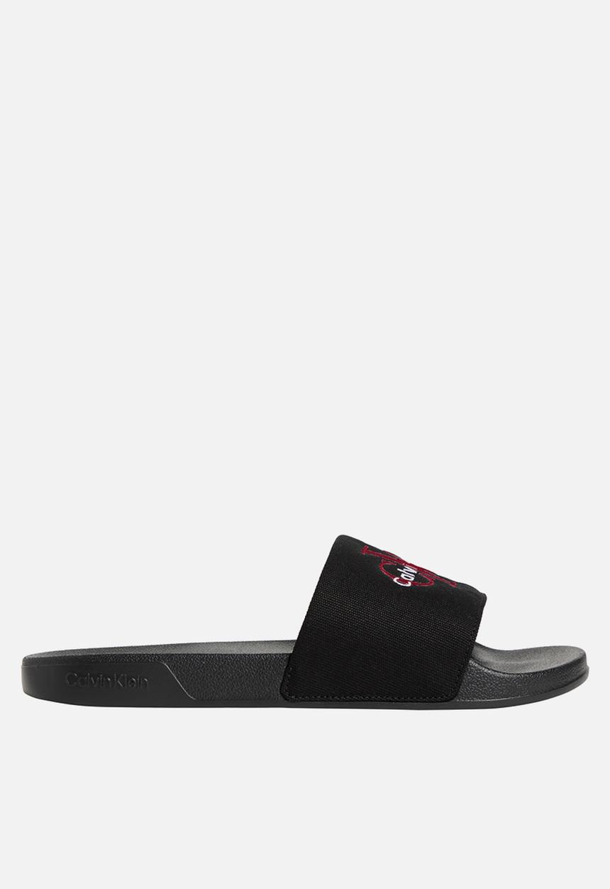 Calvin Klein - Ess Slide Cv - Black/Rhubarb