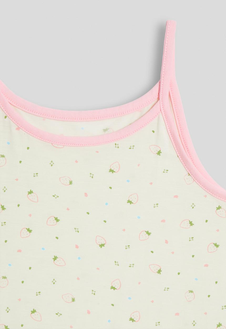 Pop Candy - Aop cami and shorts pj set - white/pink