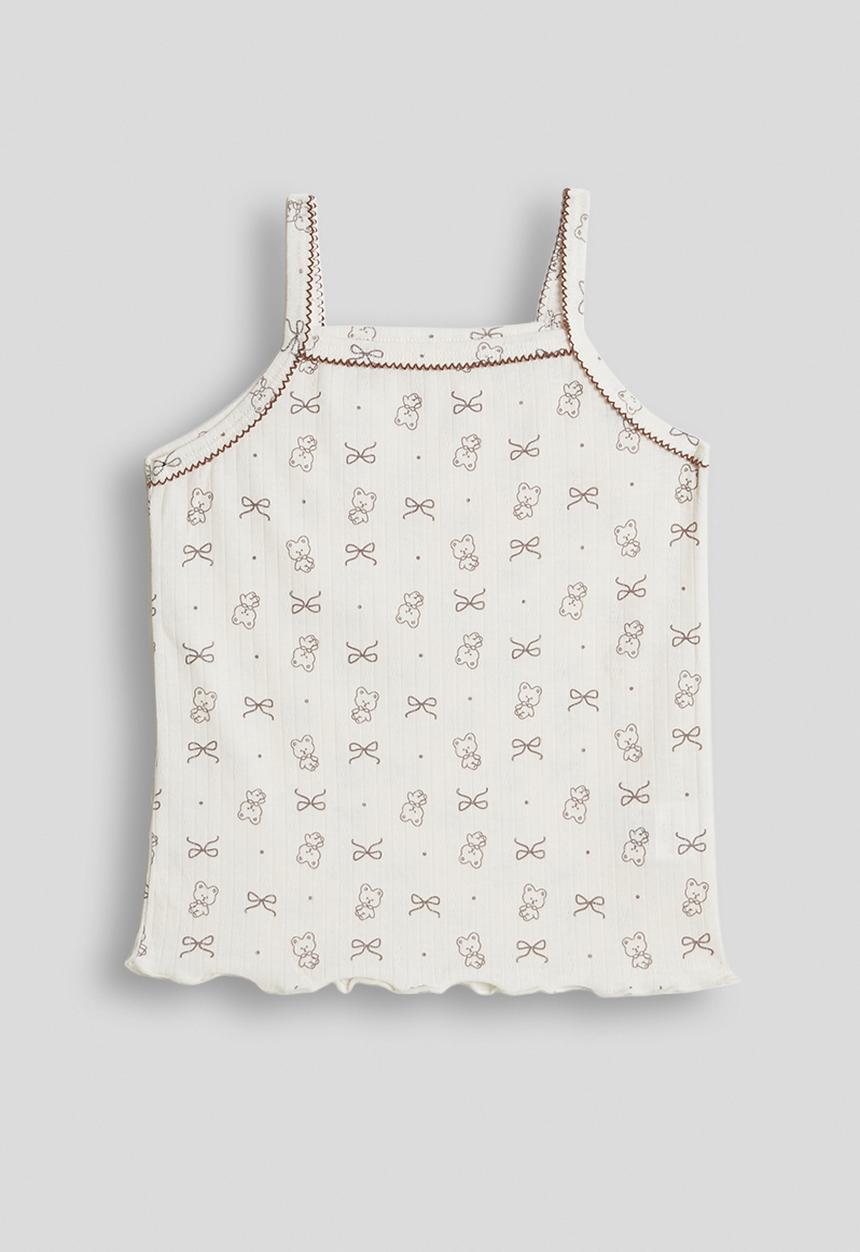 Pop Candy - Aop cami and shorts pj set - white