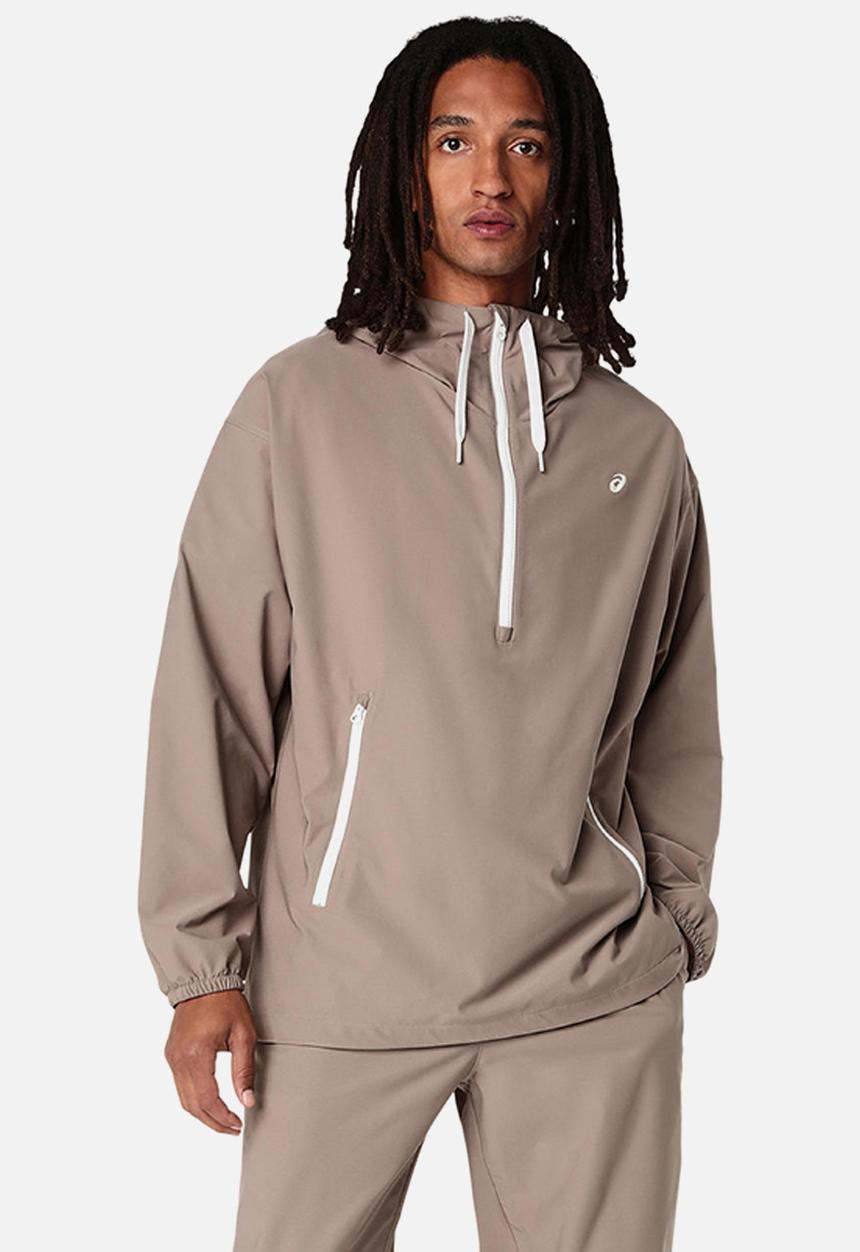 ASICS - Heritage Double Weave Relaxed Anorak- Taupe Grey