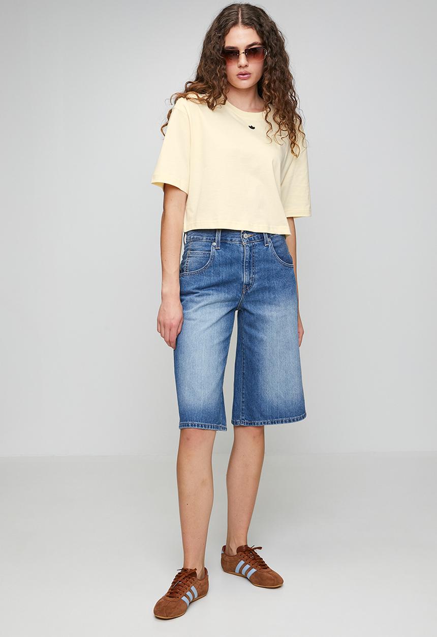 adidas Originals - Ess Crop Tee W S26 - Warm Vanilla