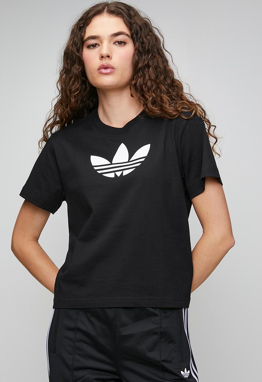 adidas Originals - Trefoil Boxy T W - Black/White