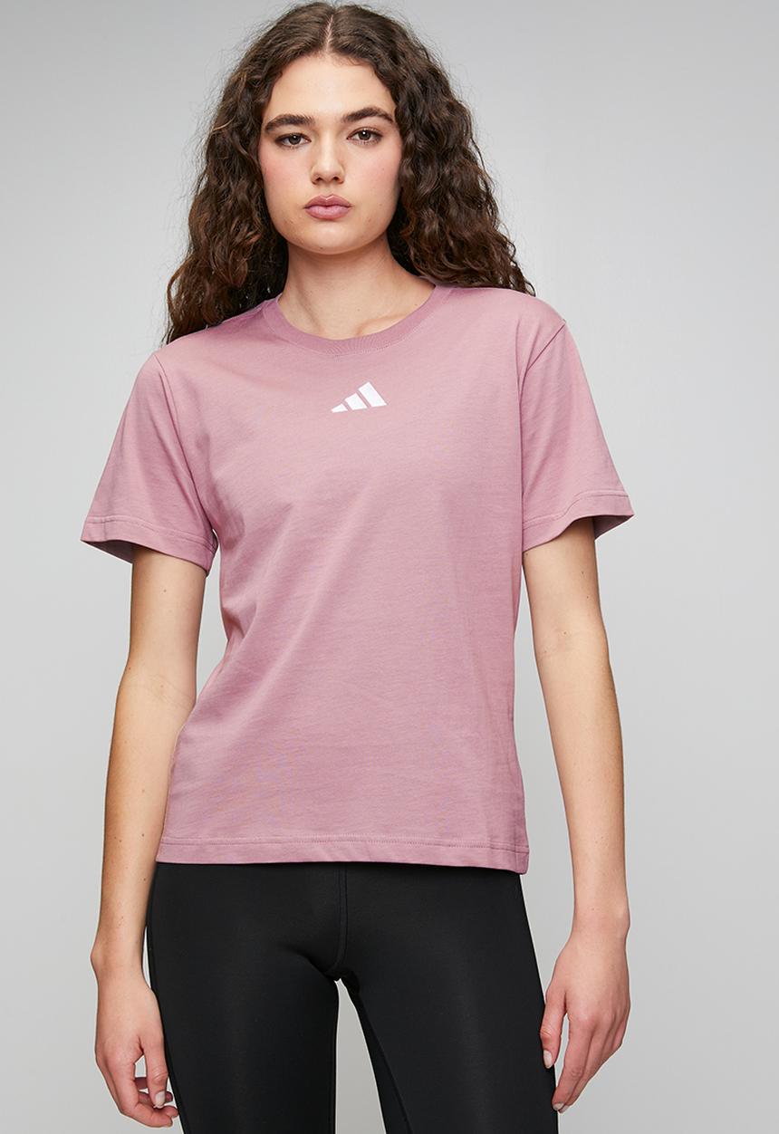 adidas Performance - W Sl Sj T S26 - Magic Mauve / White