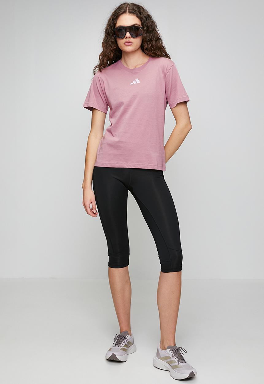 adidas Performance - W Sl Sj T S26 - Magic Mauve / White