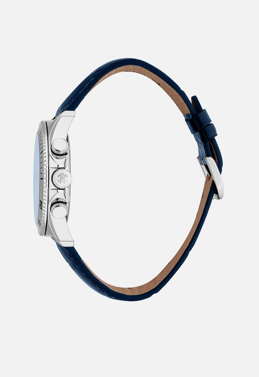 Roberto Cavalli - Roberto Cavalli RC5G099L0125 Chronograph 42mm Watch - Dark Blue