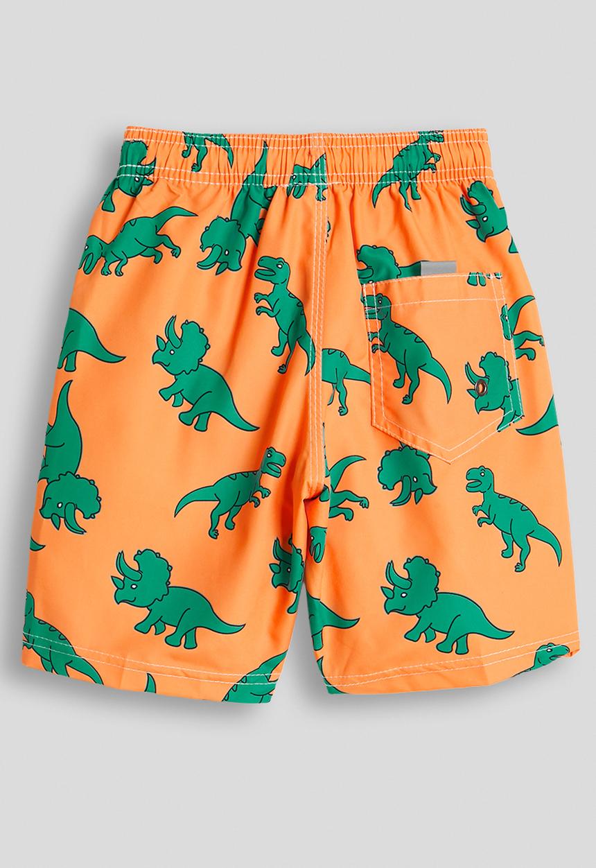Pop Candy - Dino aop boardshorts - dark orange