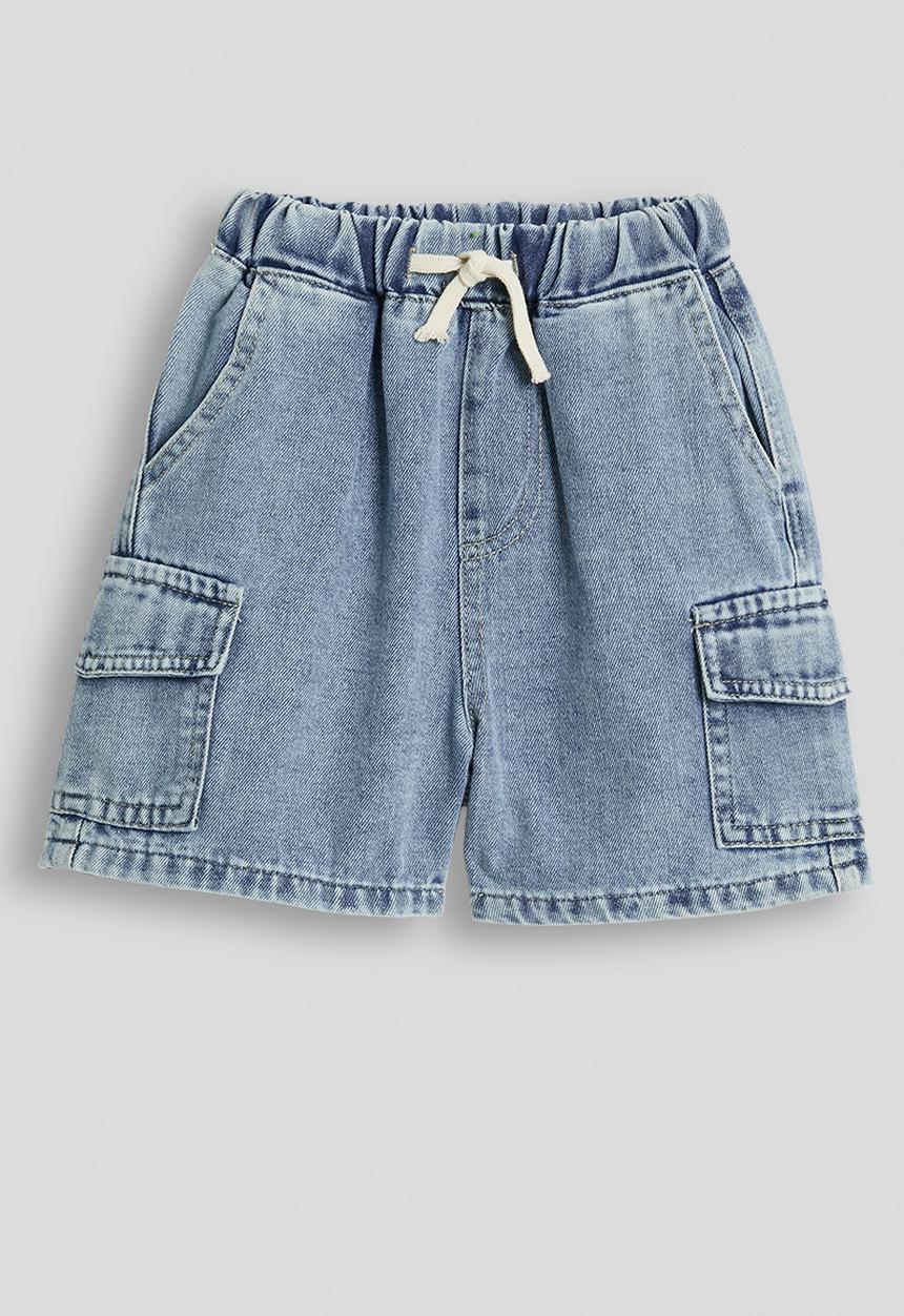 Pop Candy - Denim cargo-style shorts - blue