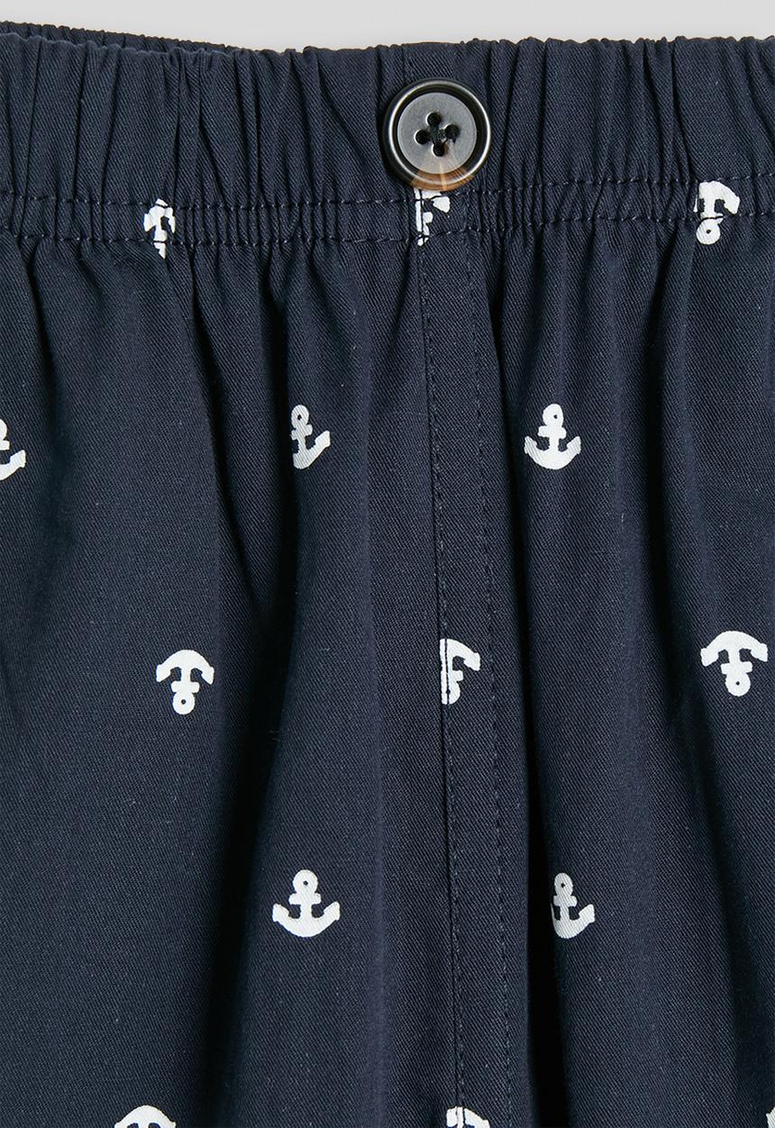 Pop Candy - Anchor aop shorts - navy