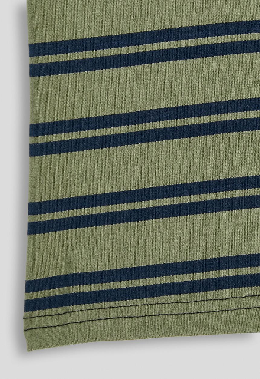 Pop Candy - Crew neck tee - green/black stripes