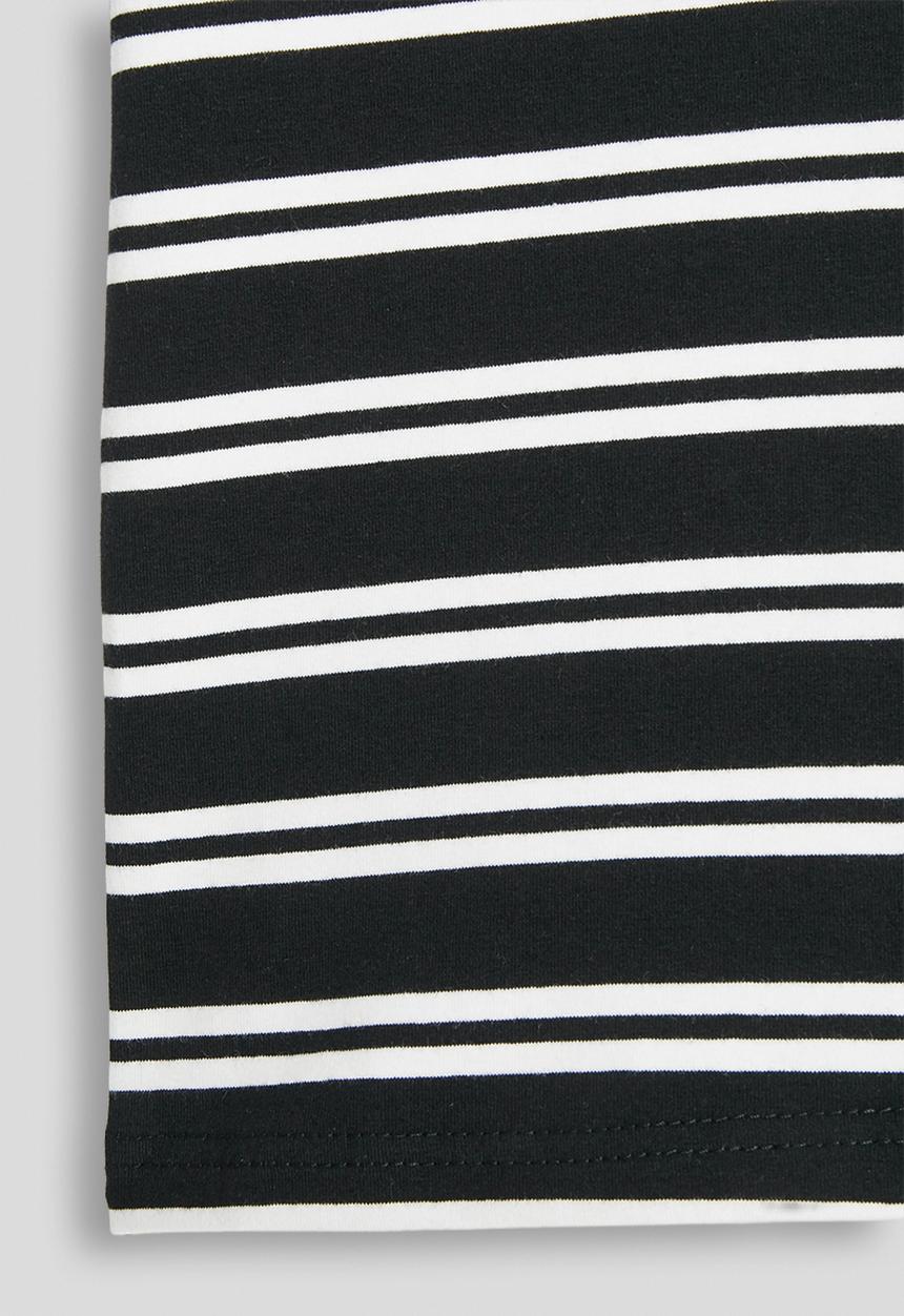 Pop Candy - Crew neck tee - black/white stripes