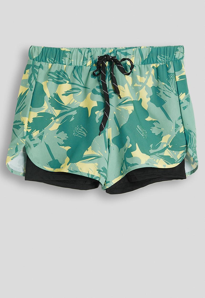 Pop Candy - 2-in-1 board shorts - green/aop