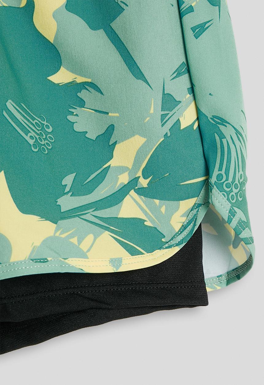 Pop Candy - 2-in-1 board shorts - green/aop