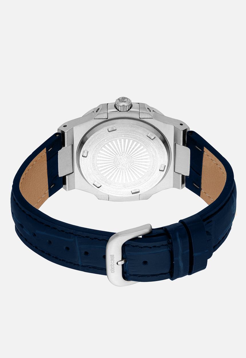 Roberto Cavalli - Roberto Cavalli RC5G166L0025 39mm Watch - Dark Blue & Silver
