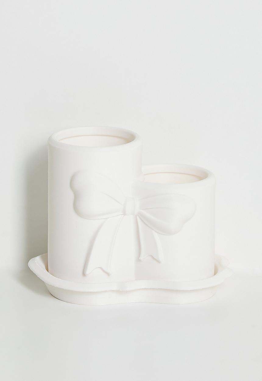 Pop Candy - Makeup brush holder - white
