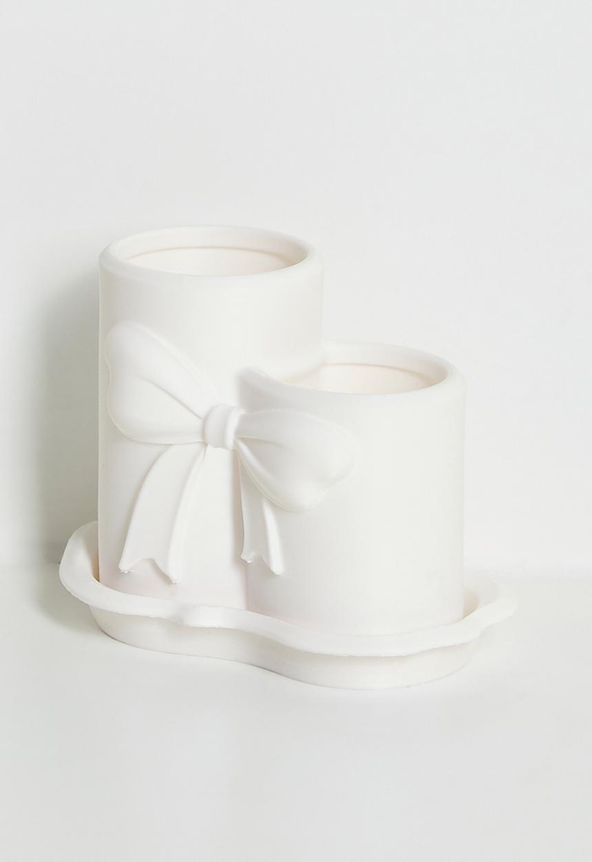 Pop Candy - Makeup brush holder - white