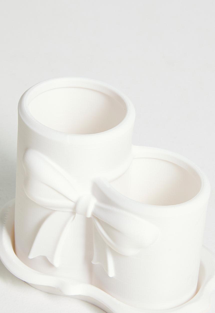 Pop Candy - Makeup brush holder - white